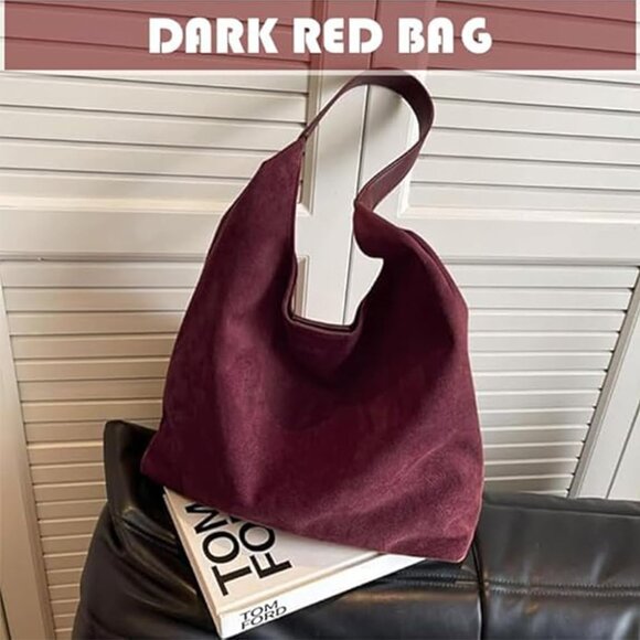 Elegant Burgundy Tote Bag - Picture 5 of 7